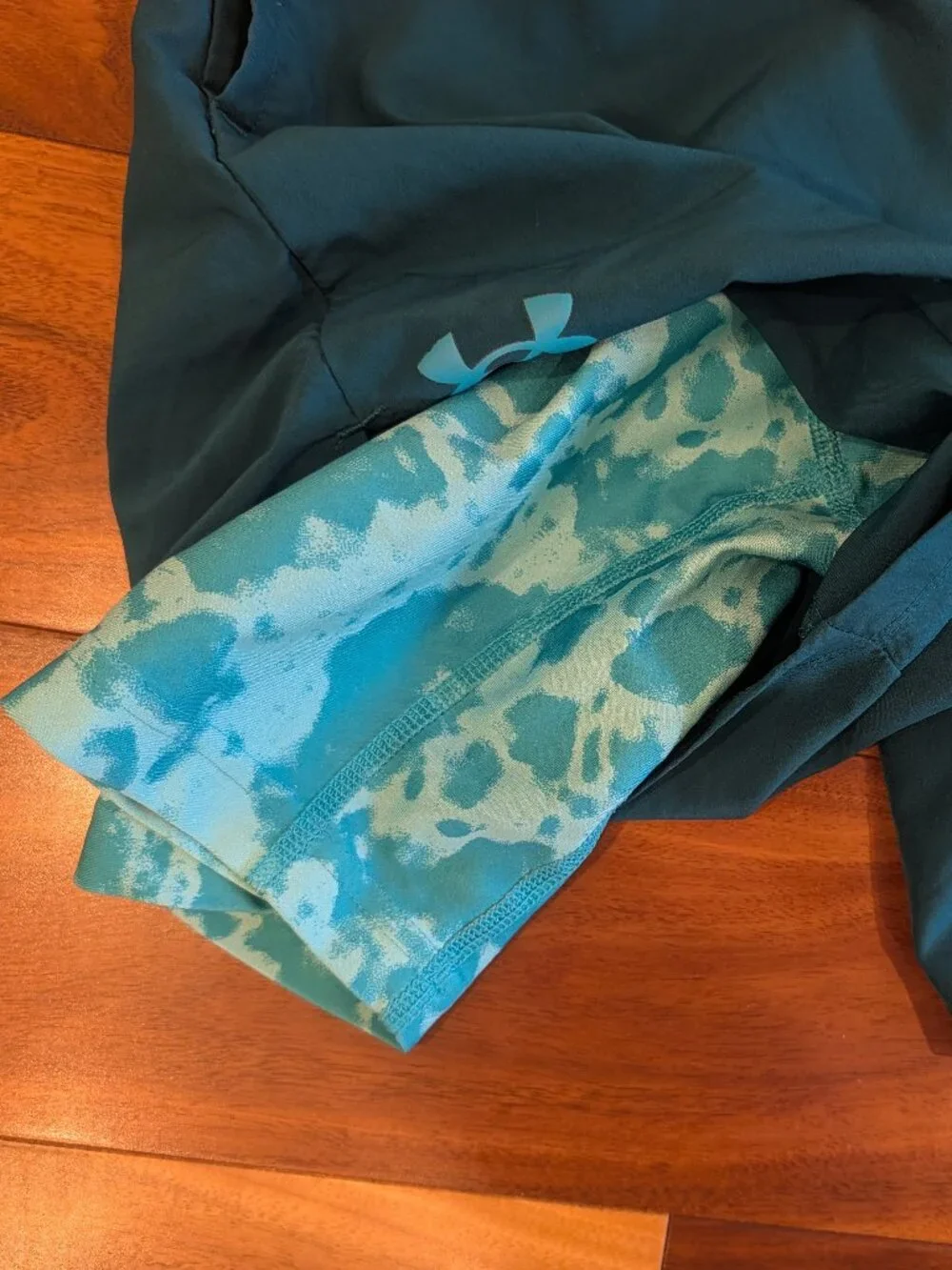 Under Armour Teal 2-in-1 Training/Running Shorts